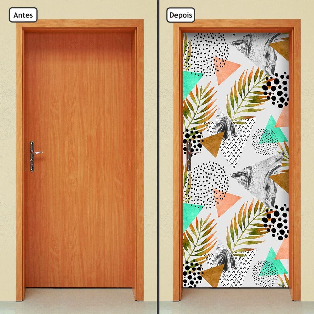 Adesivo Decorativo de Porta - Abstrato - 1317cnpt