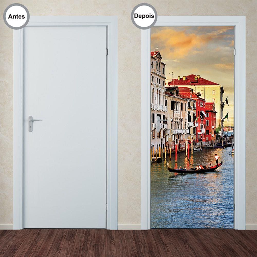 Adesivo Decorativo de Porta - Veneza - 282pt