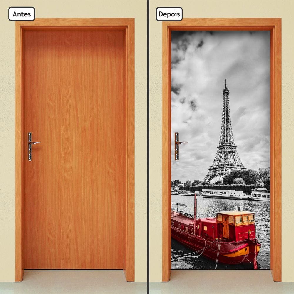 Adesivo Decorativo de Porta - Torre Eiffel - 603cnpt