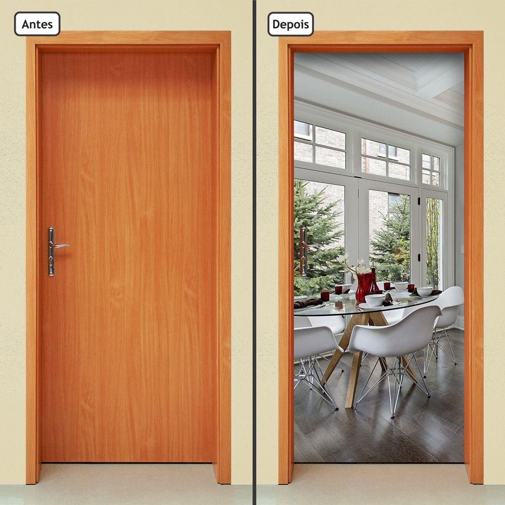 Adesivo Decorativo de Porta - Sala de Jantar - 1582cnpt