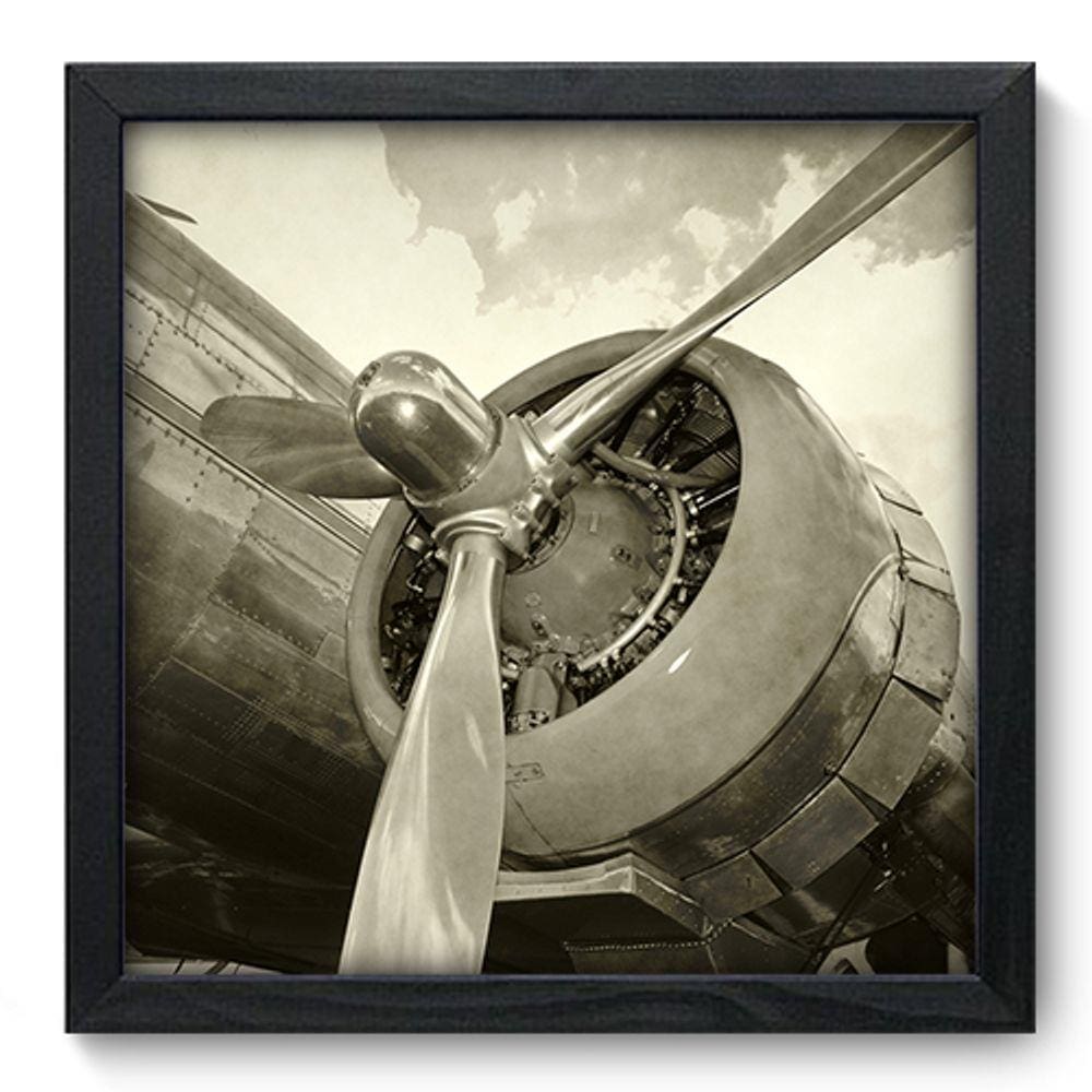 Quadro Decorativo - Hélice - 33cm x 33cm - 002qndbp