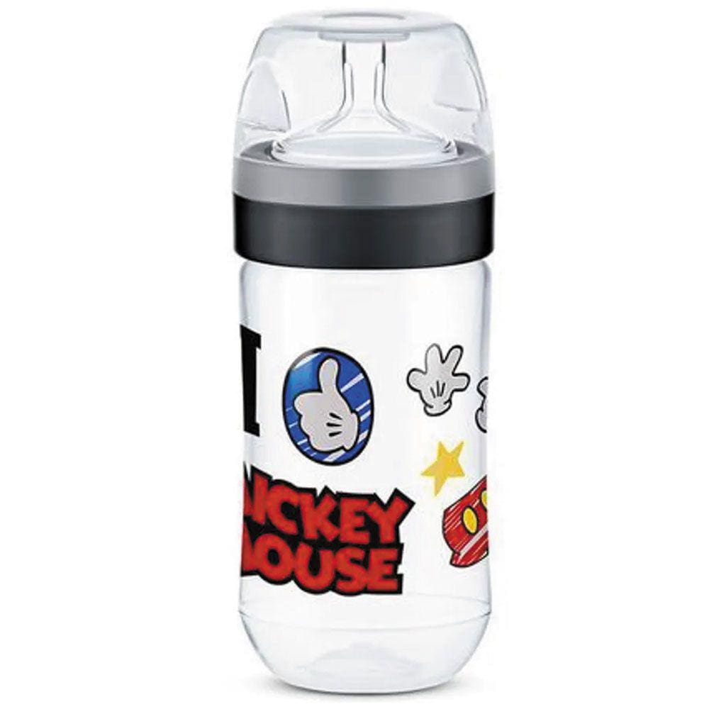 Mamadeira Transparente - 300Ml - Super Evolution - Disney - Mickey Mouse