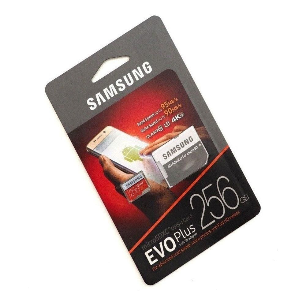 Cartão Samsung Micro Sdxc Evo Plus 256Gb 100Mb/S Sem Adaptador