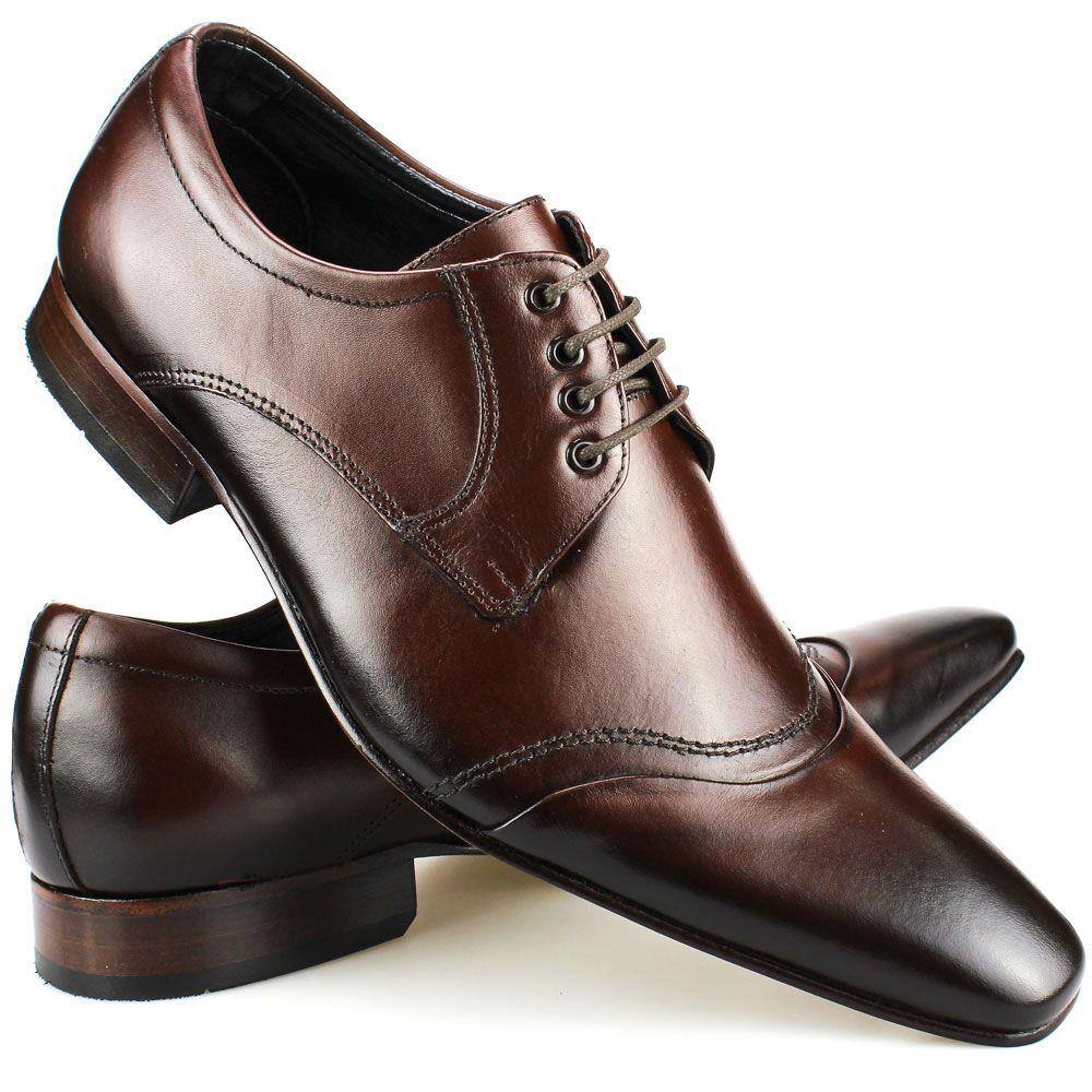 Sapato social masculino artesanal em couro verniz com cadarco sapatofranca  | Extra