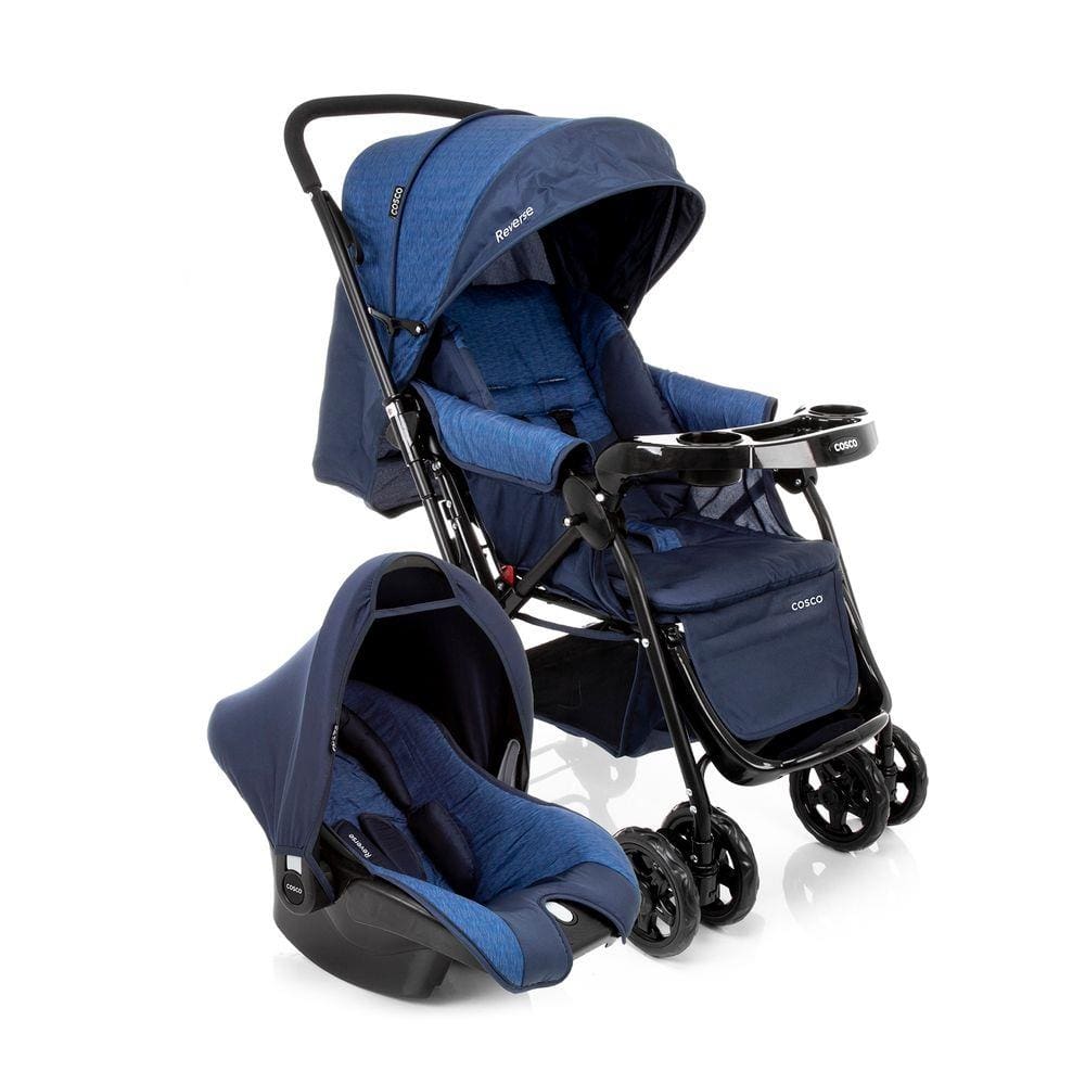 Travel System Reverse cosco - Azul Rajado