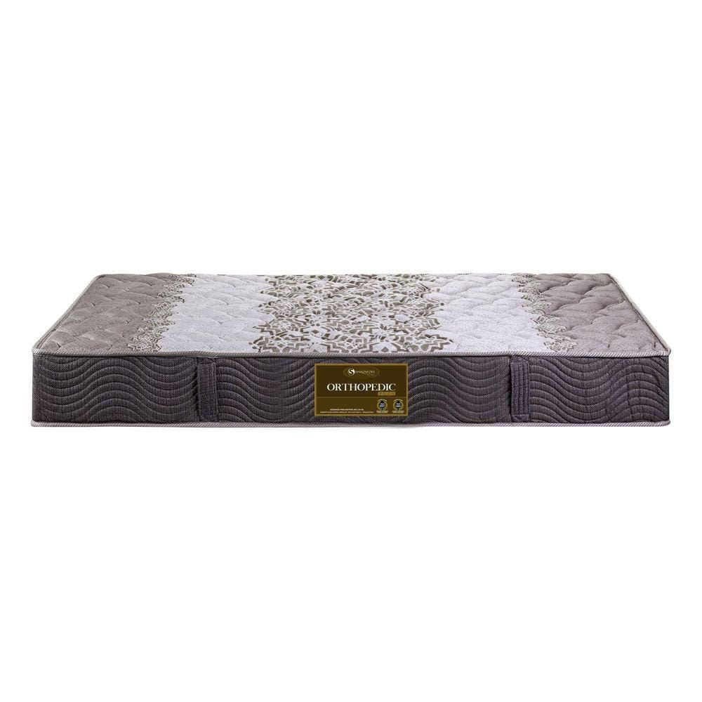 Colchão Solteiro 18cmx88cmx188cm Espuma Orthopedic Sankonfort Marrom/Bege Estampado