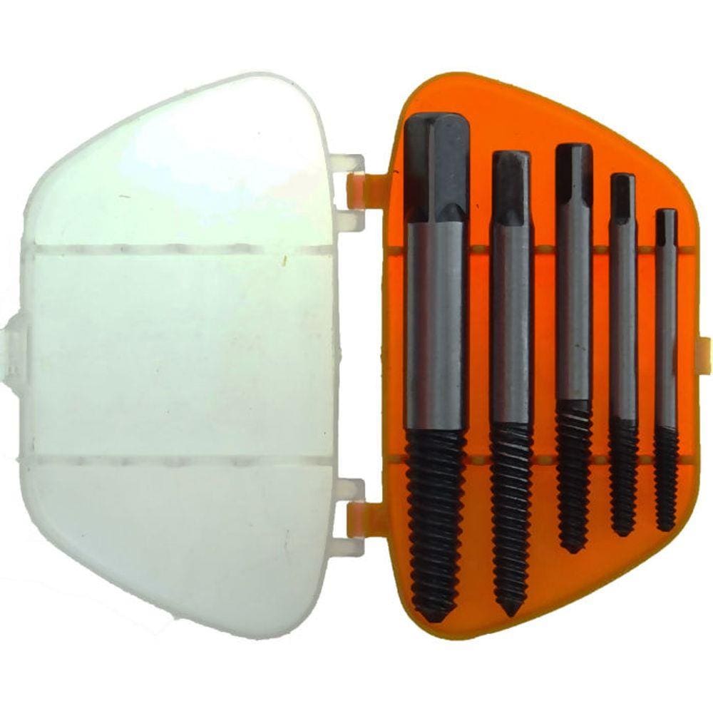 Jogo 5 peças Extrator de parafuso 3 a 18mm estojo Starfer