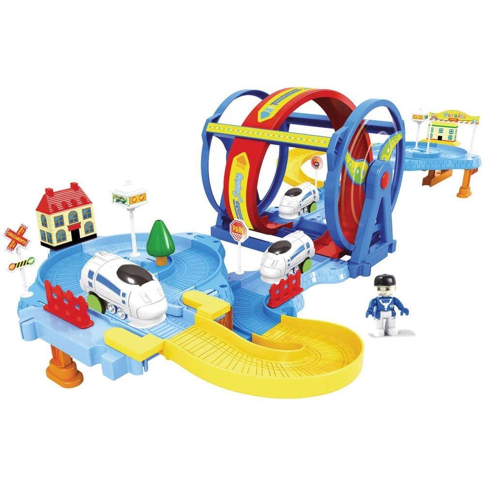 Cenário temático (playset) Trenzinho Looping Braskit