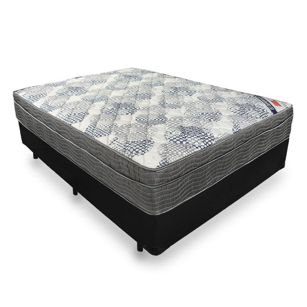 Cama Box Viúva + Colchão De Molas Ensacadas - Ortobom - ISO SuperPocket 128x188x60cm