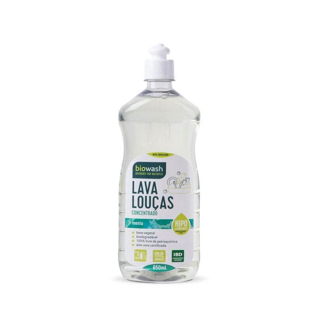 Lava Louças Detergente Natural Menta 650ml ? BioWash