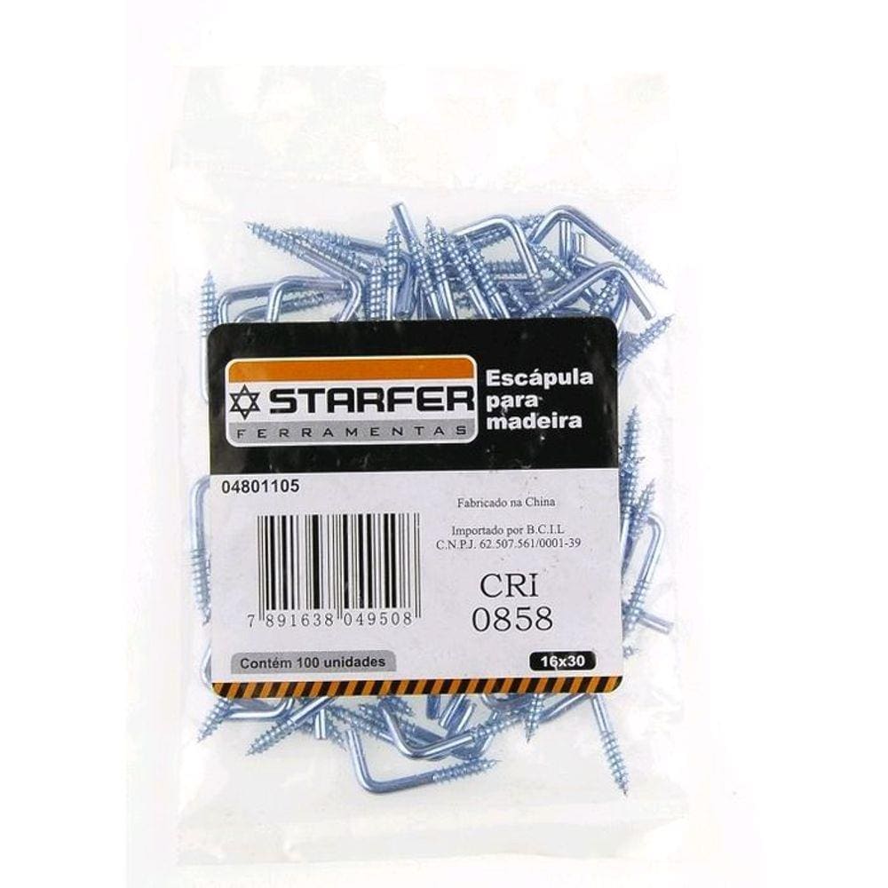 Escápula Para Madeira 16x30 Starfer