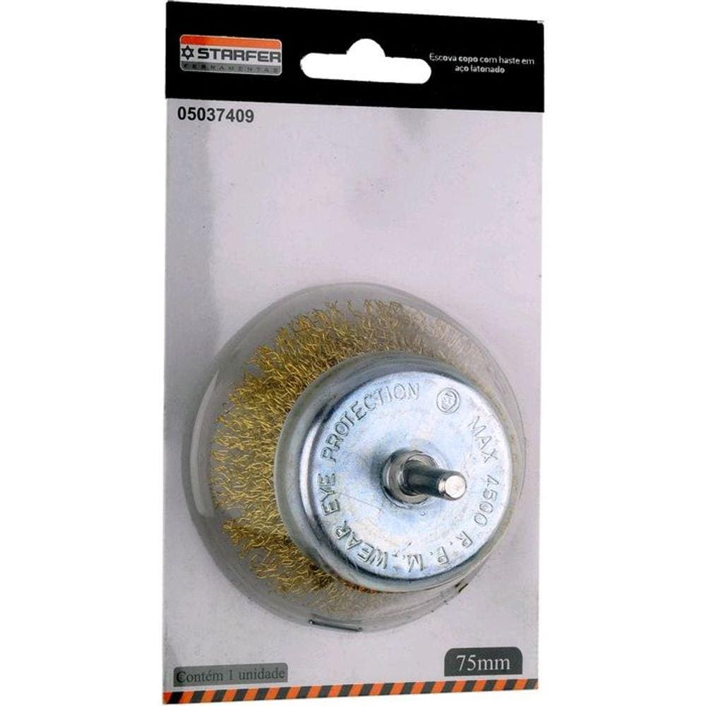 Escova Copo Starfer Com Haste 75mm