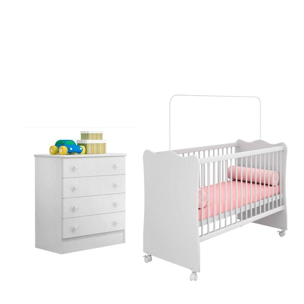 Quarto Infantil Berço e Cômoda Certificado Inmetro