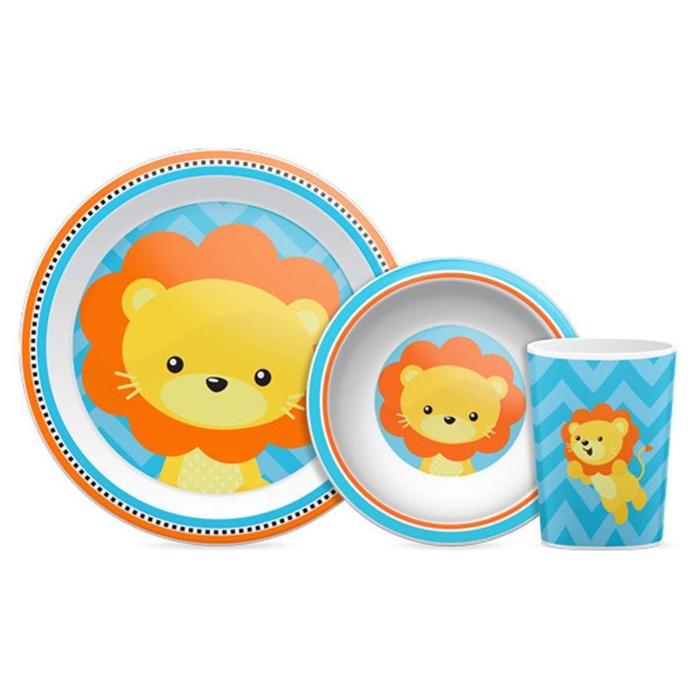 Kit Refeição Buba Animal Fun Leão 10734