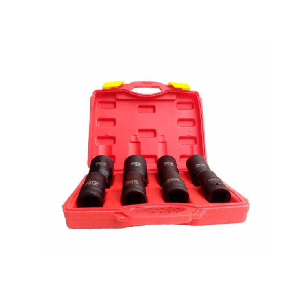 Kit Soquete De Impacto 1 Polegada 8 Peças Com Estojo