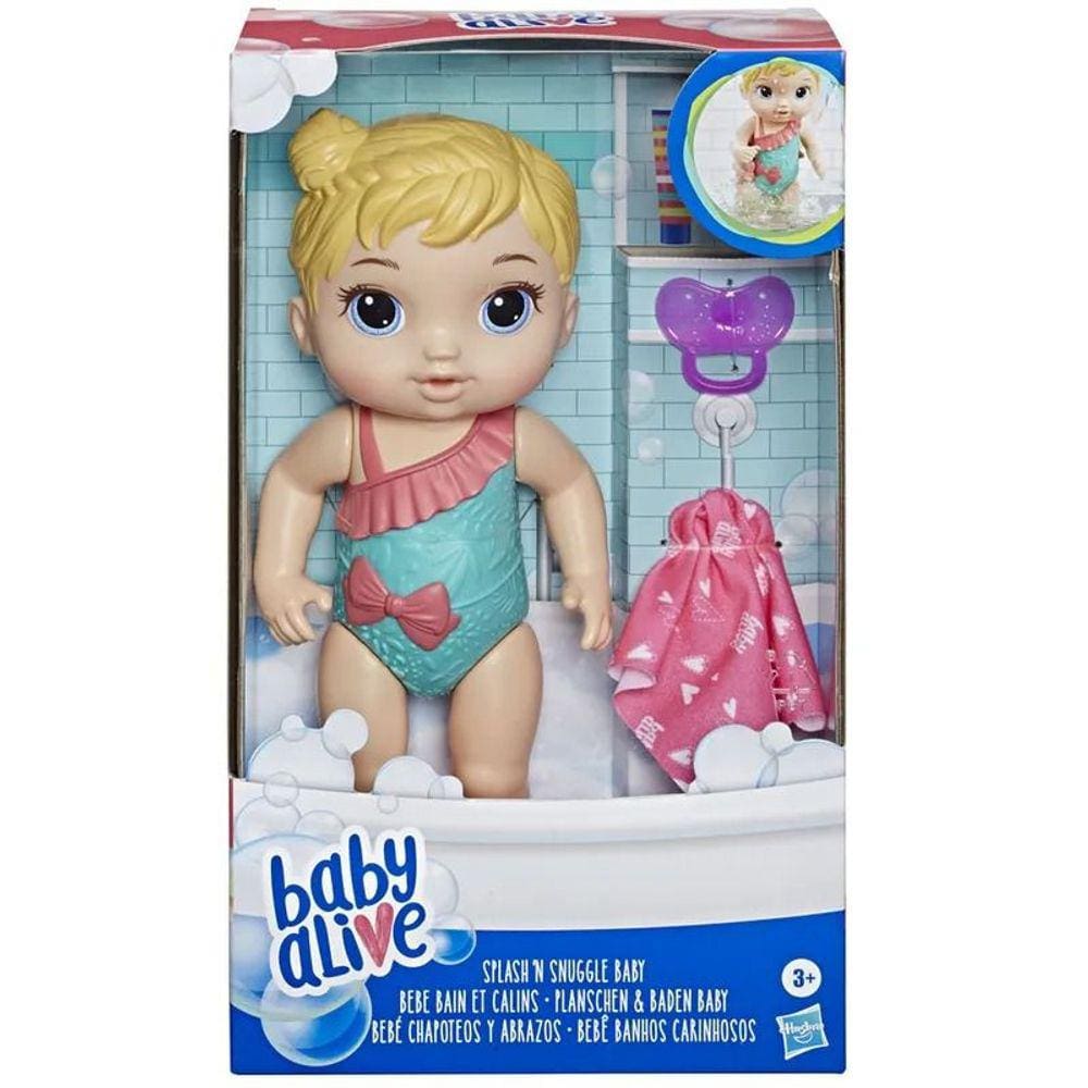 Boneca Baby Alive - Hora do Banho - Banhos Carinhosos - Loira - Hasbro