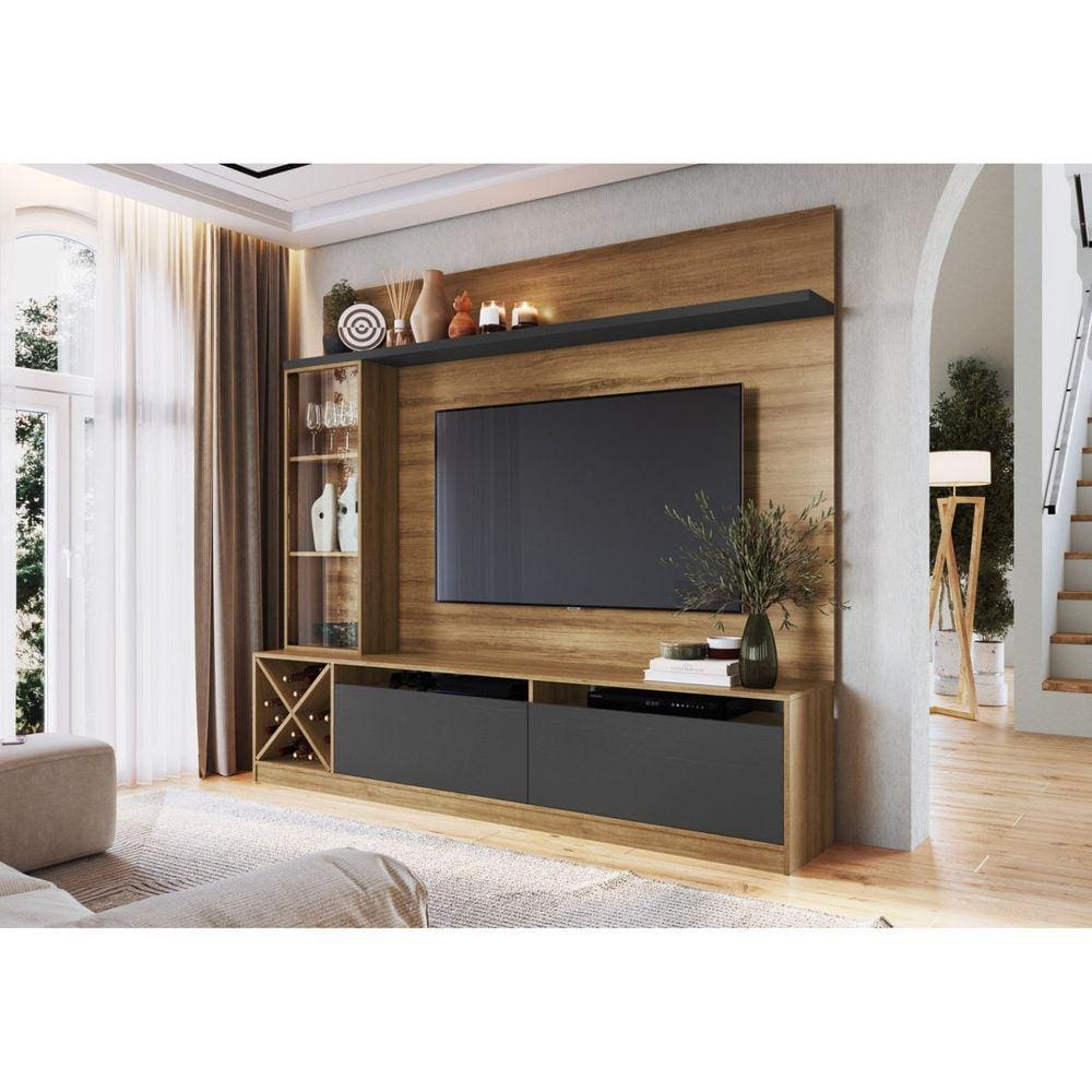 Estante Home Para TV até 50 Polegadas 1 Porta de Vidro Sorrento Quiditá