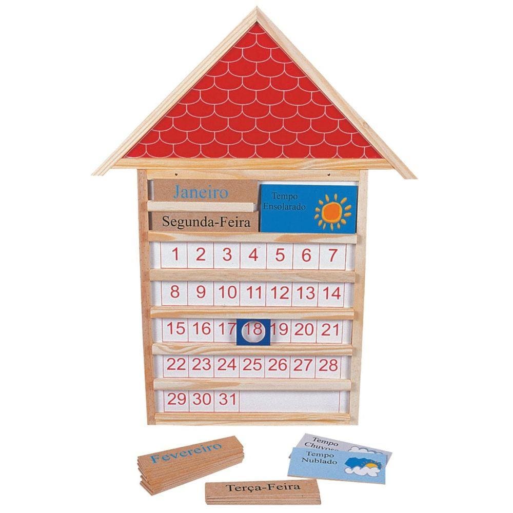 Brinquedos Educativos - Casinha Calendário 805 X 610 X 20mm