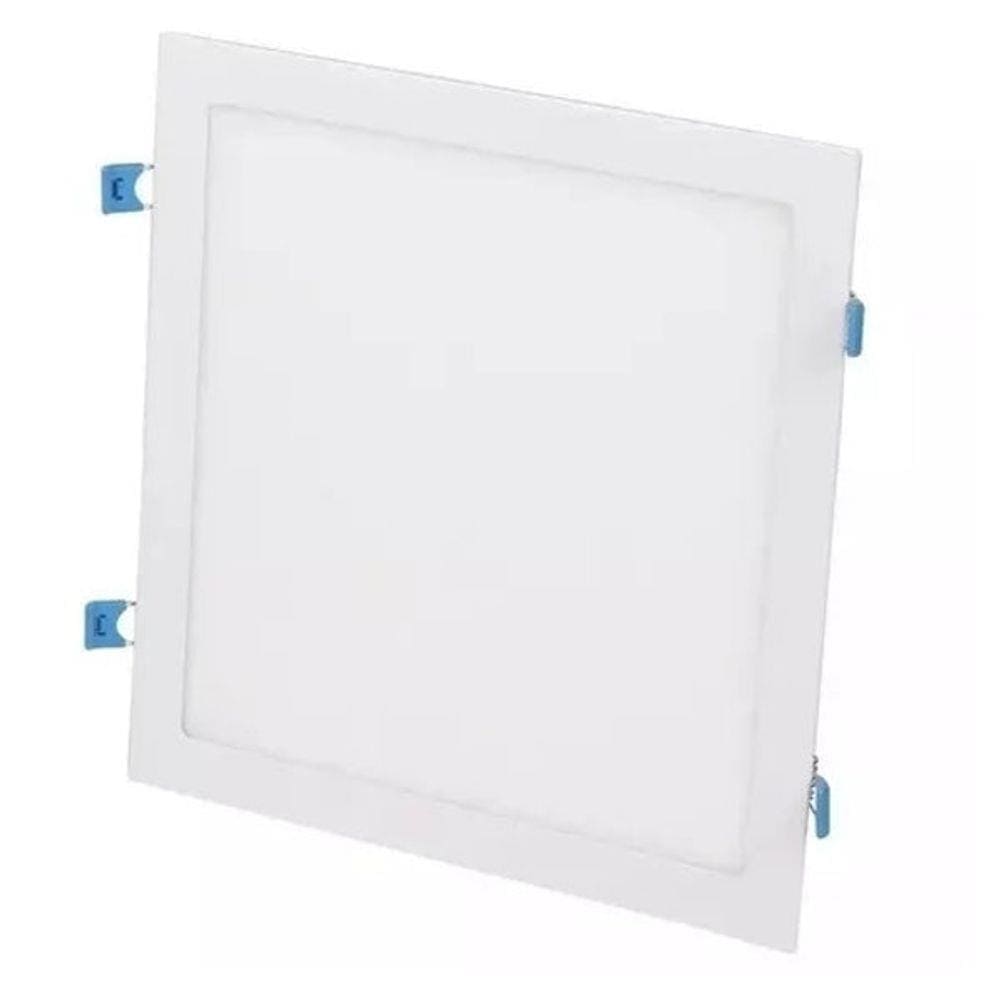 Painel Paflon Led Embutir 24w Quadrado Branco Morno 4000k