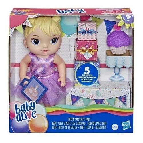 Boneca Baby Alive - Bebê Festa De Presentes - Hasbro Menor preço em Boneca Baby Alive - Bebê Festa De Presentes - Hasbro