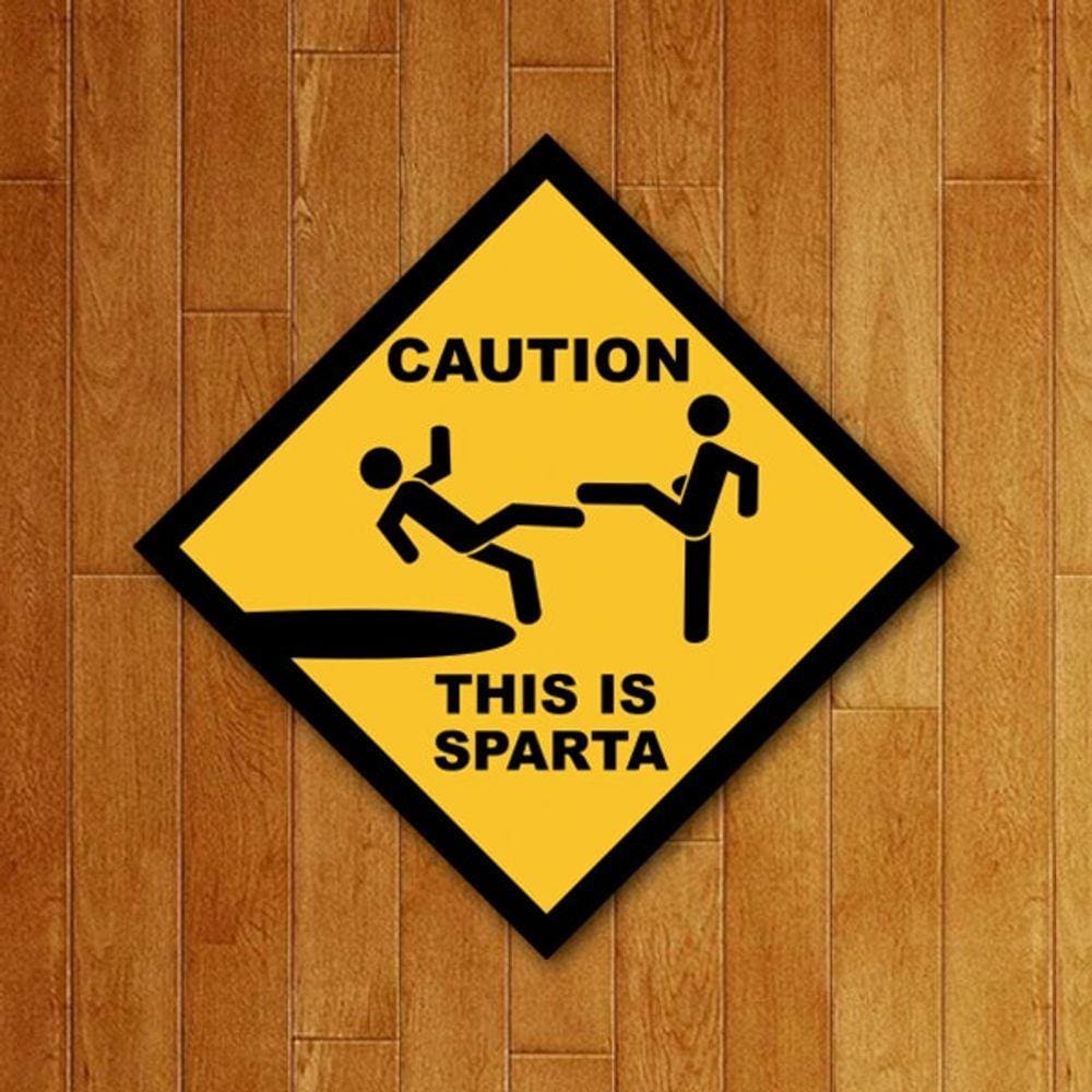 Placa Decorativa Filmes - This Is Sparta 300 Leonidas