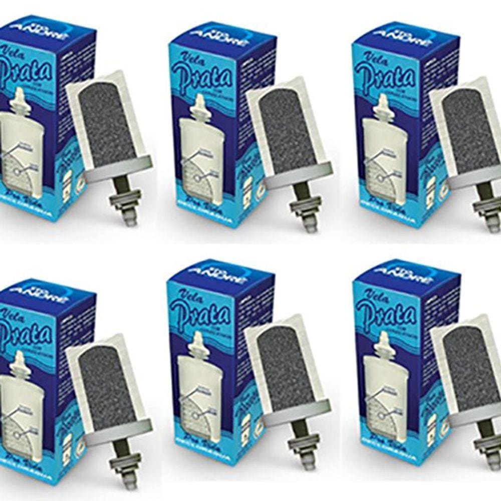 Vela para Filtro de Barro com Carvão Ativado - Kit 6 Velas