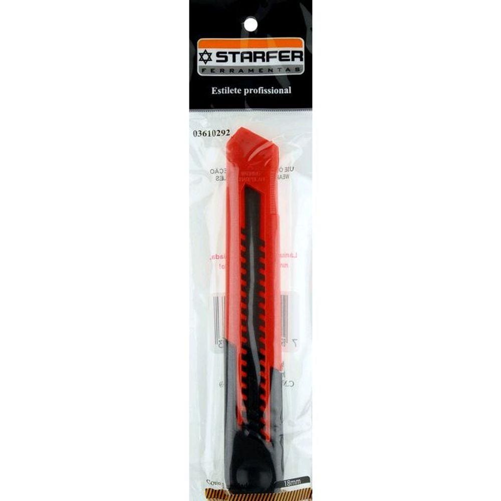 Estilete 18 Mm Starfer Profissional Unitário