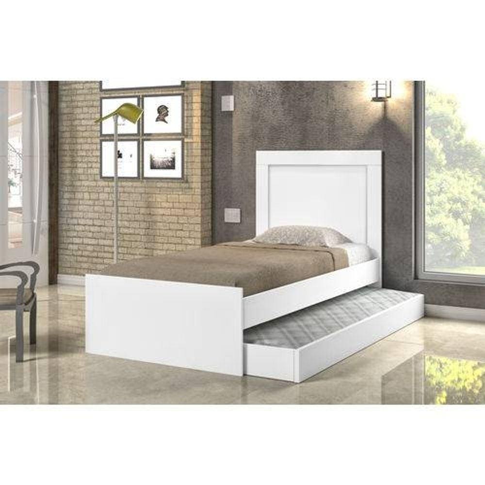 Cama Solteiro Cambel Luara com Auxiliar