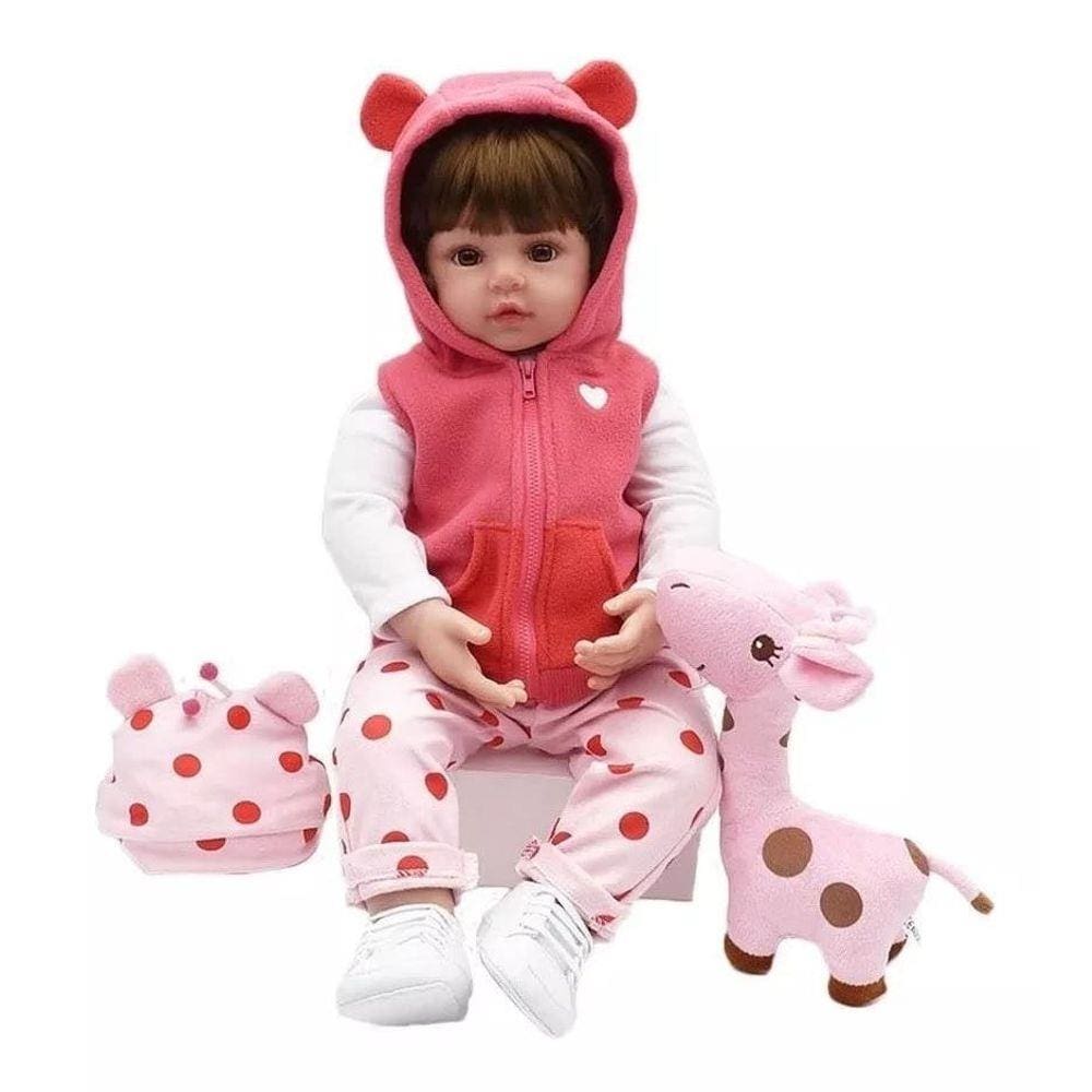 Boneca Bebe Reborn Silicone Girafinha Loira Com Vários Itens - Carrefour