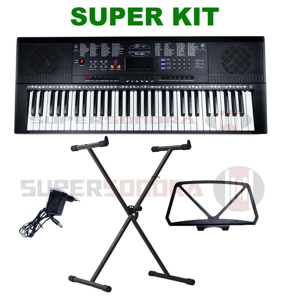 Teclado Musical Yamaha PSR-F52 61 teclas + Suporte X