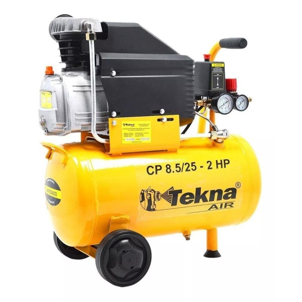 Compressor De Ar Moto Compressor Cp8525 2 Hp 24 Litros Tekna 127V