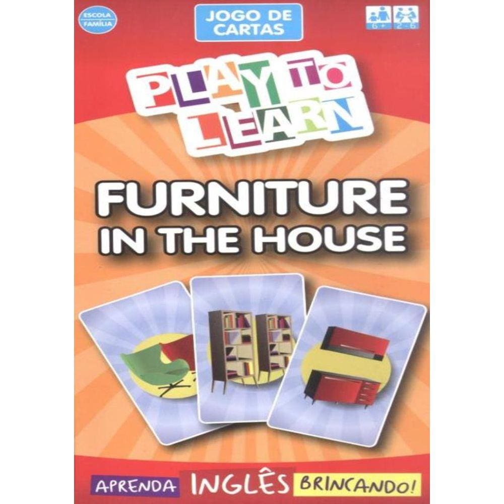 Play To Learn - Jogo De Cartas - Furniture In The House