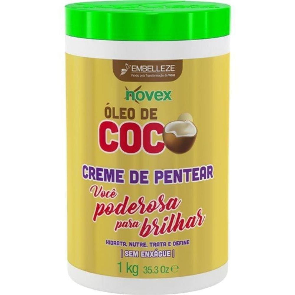 Creme De Pentear Novex Óleo De Coco Sem Enxague 1 Kg