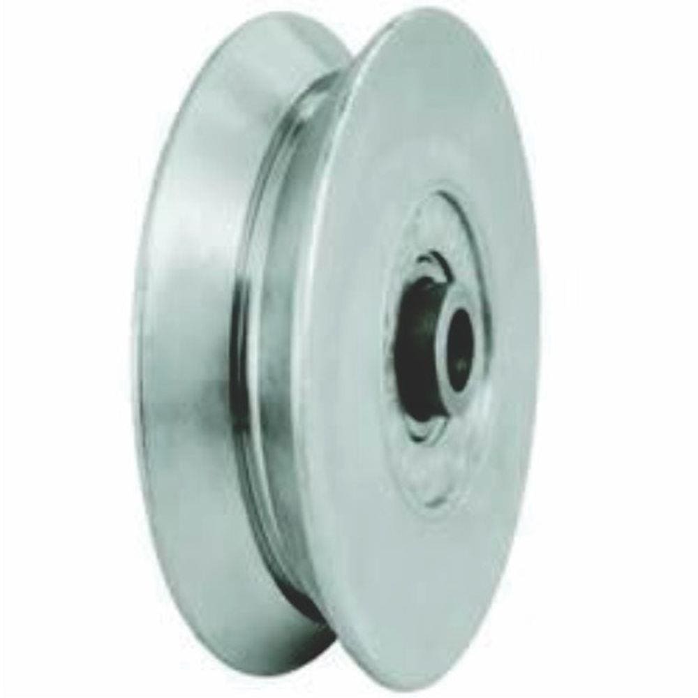 Roldana Aço Canal V 2 1/2” Para Portão De Correr