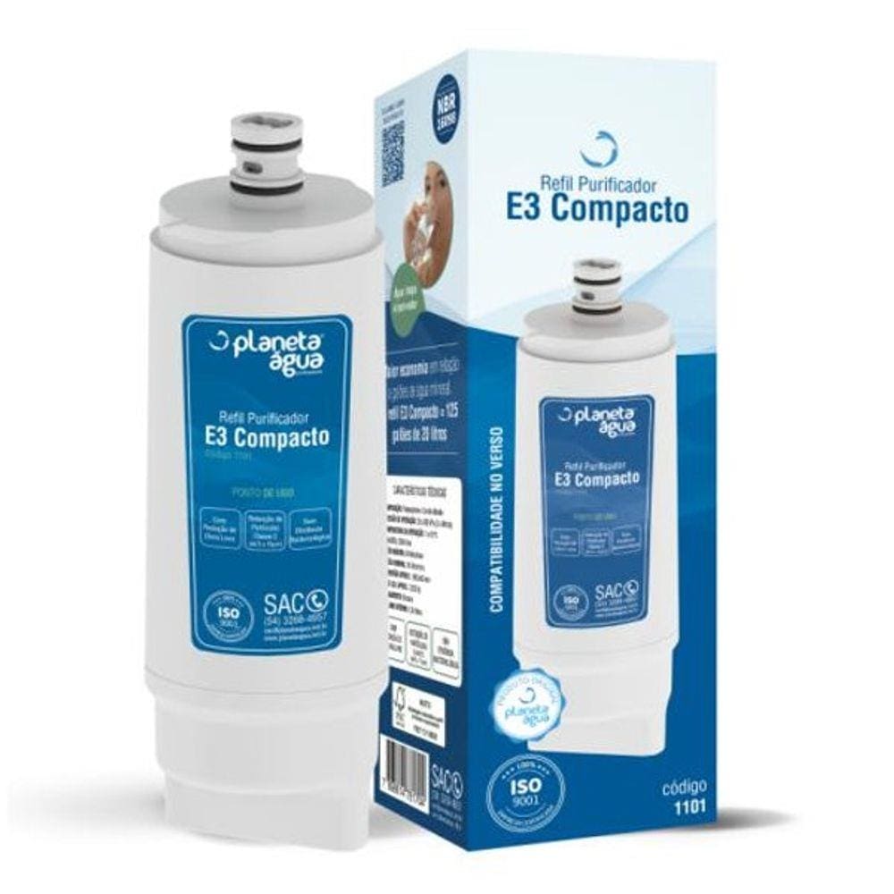 Refil E3 Compacto Para Purificador Ibbl Avanti Mio