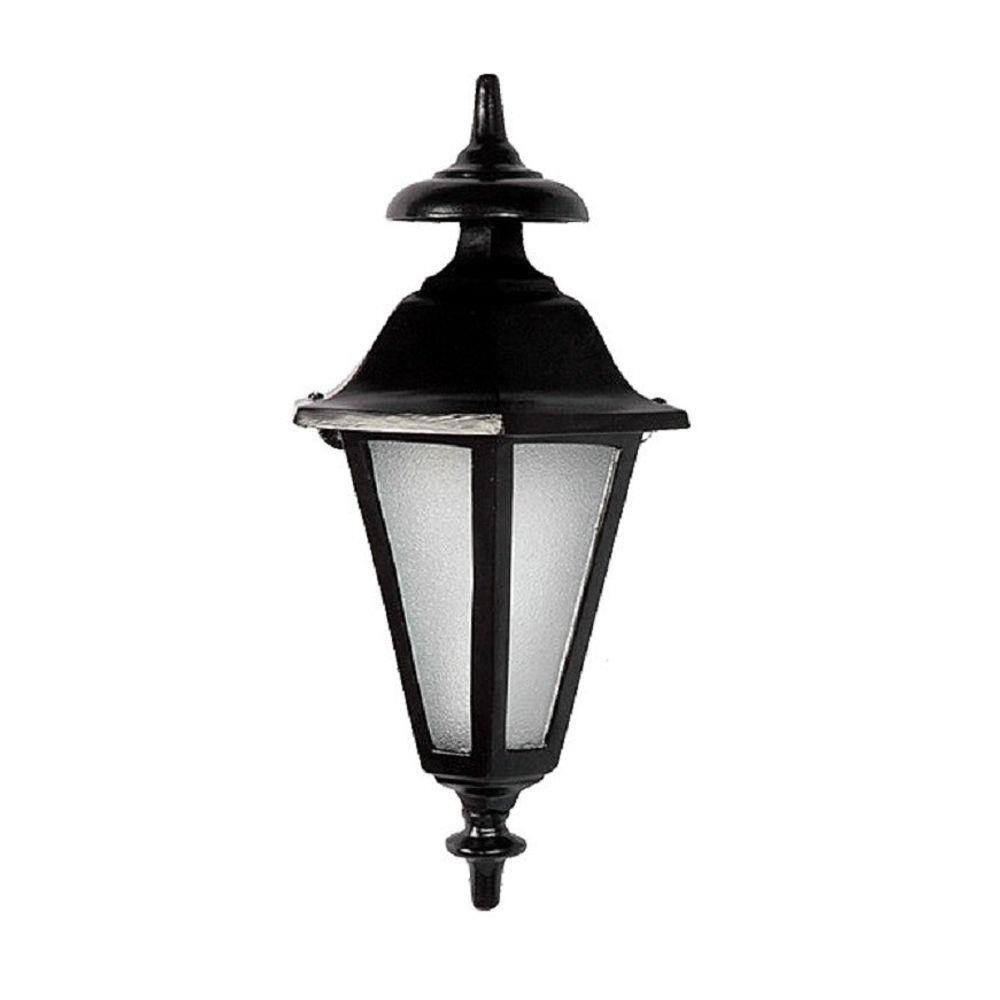 Luminária Colonial Meia Cara Verona em Alumínio e Vidro