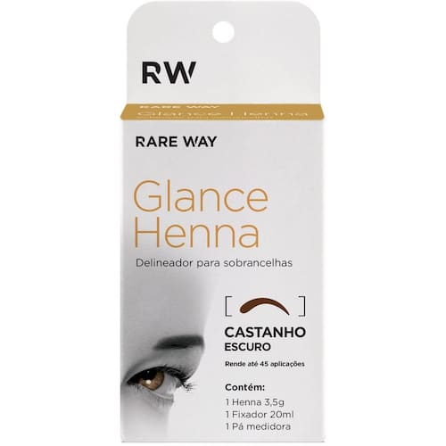 imagem-Glance Henna Castanho Escuro Delineador Sobrancelha Indiana