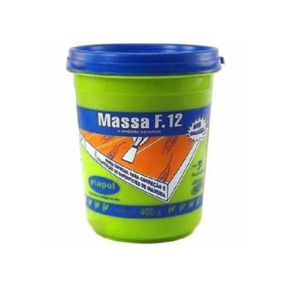 Massa F12 para Calafetar Madeira 400g Jatoba