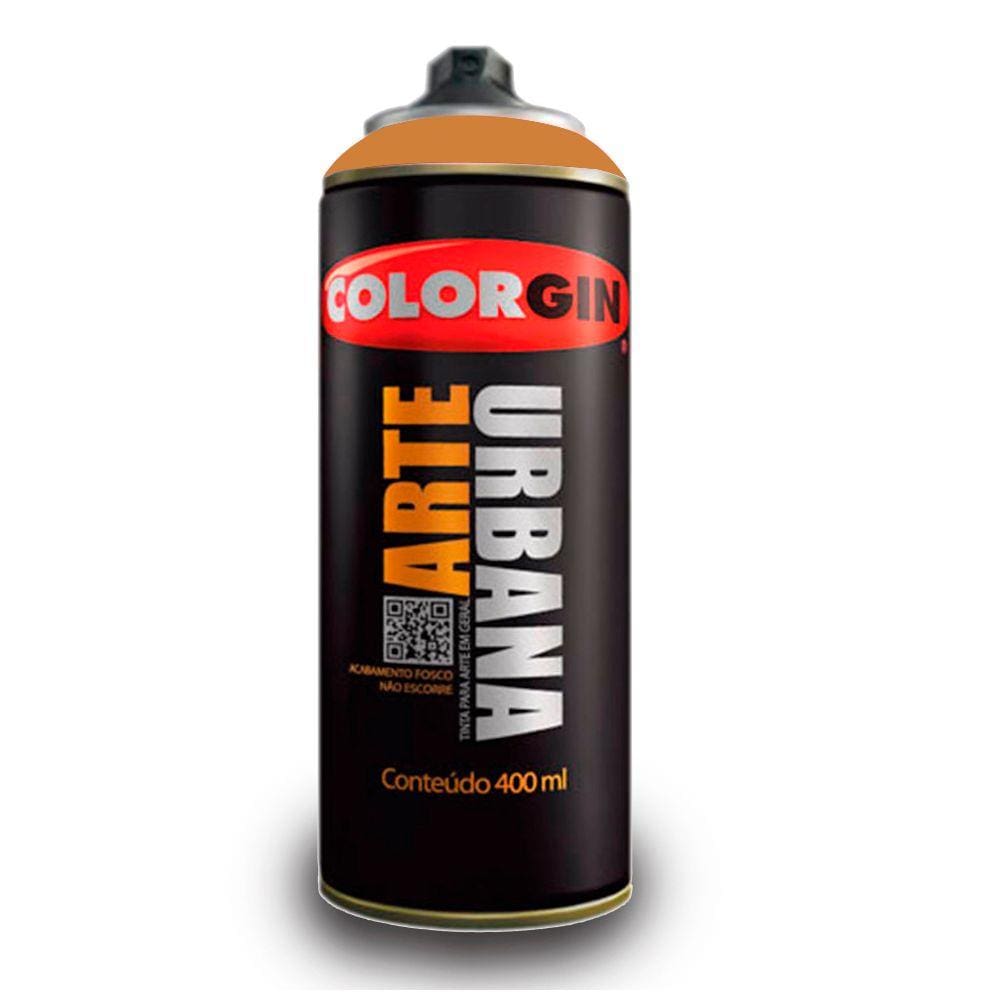 Tinta Spray Arte Urbana Colorgin 400ml Caramelo - 931 Tinta Spray Arte Urbana Colorgin 350ml Caramelo 931