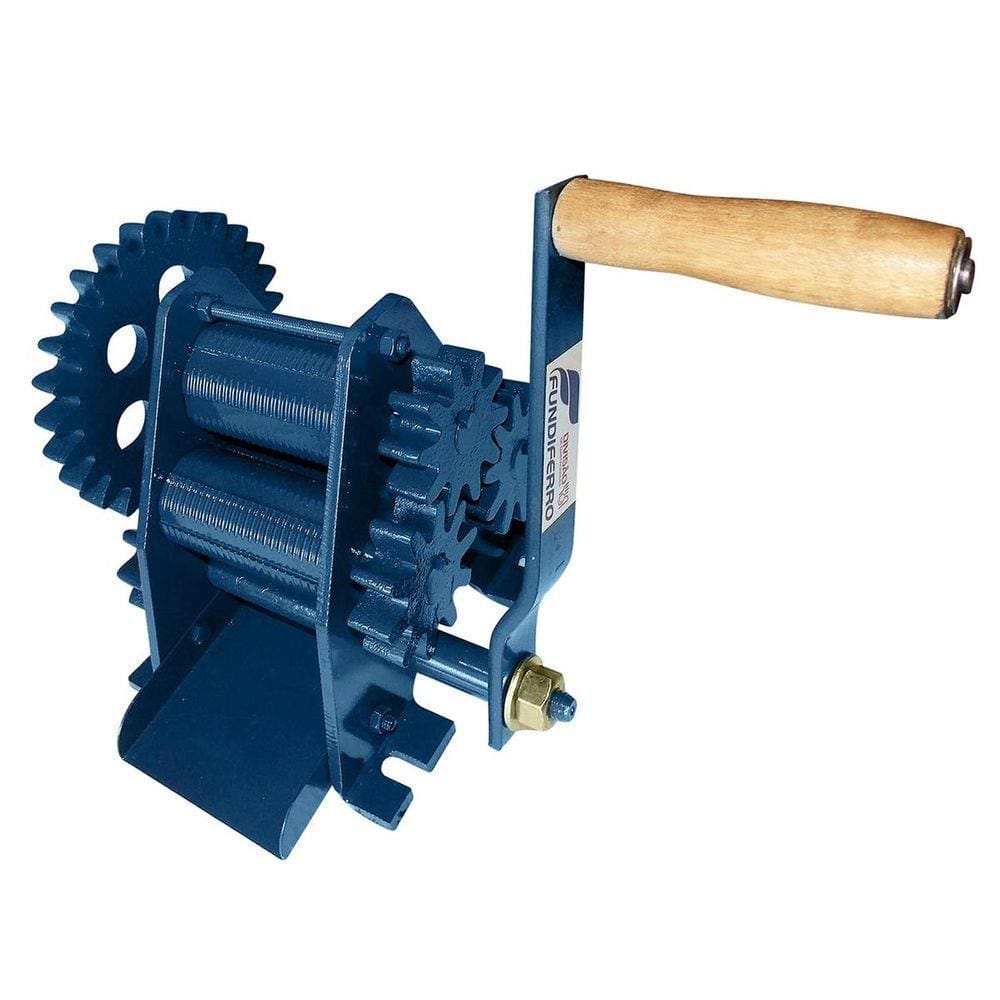 Rolo Moenda Engenho Manual Em Aço Azul P-60 Fundiferro