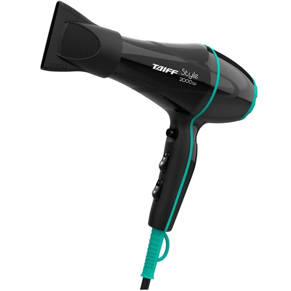 Secador de Cabelo Taiff Style, 2 Velocidades, 3 Temperaturas, 2000W, Preto - 110V