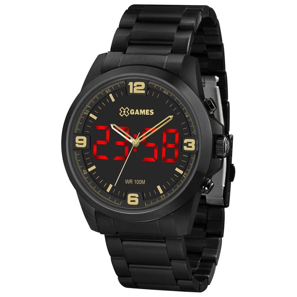Relógio X-Games Masculino Led Xmnsa002 P2Px Digital Preto