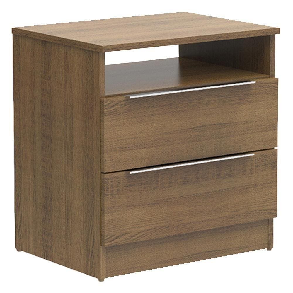 Criado-Mudo com 2 Gavetas Rustic Madesa 3227