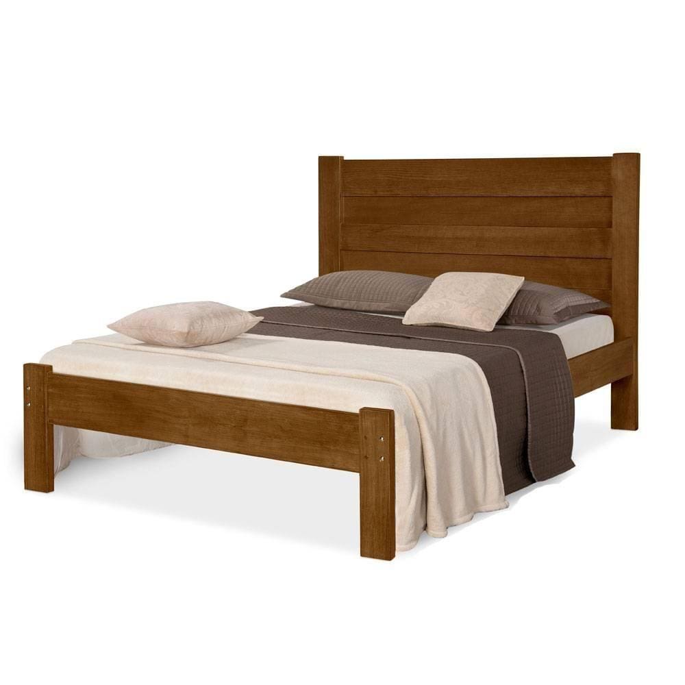 Cama casal de madeira maciça Lara Atraente