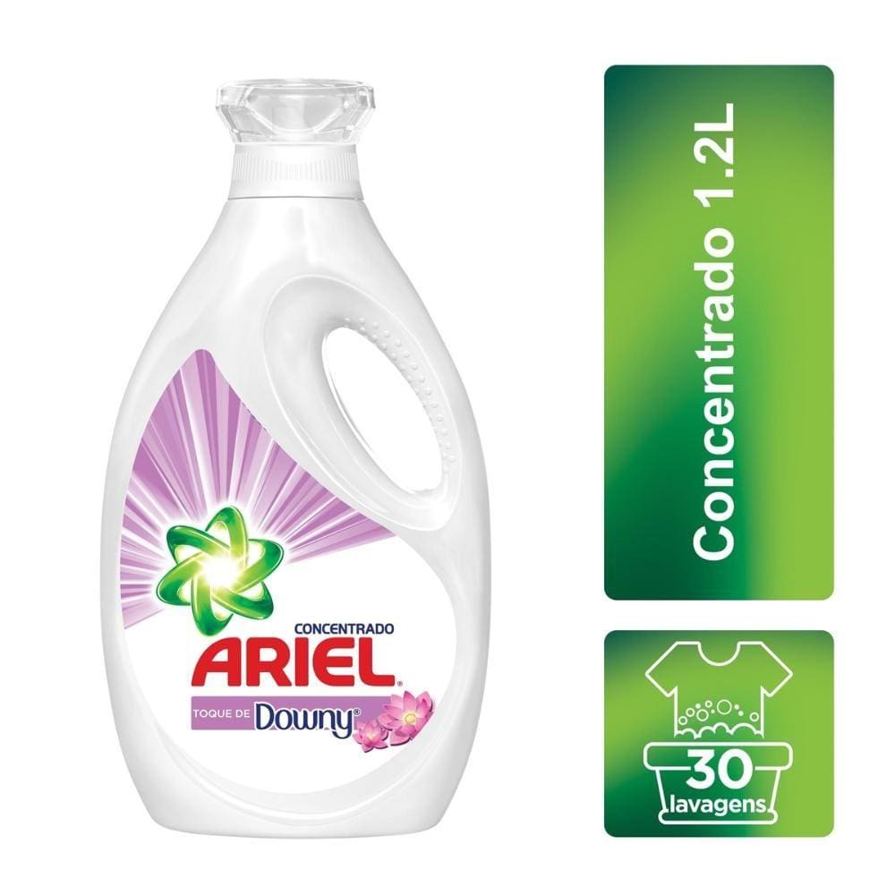 Lava Roupas Concentrado Ariel com toque de Downy 1,2L