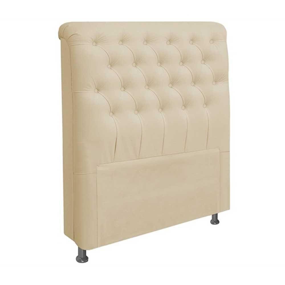 Cabeceira Paris para Cama Box Casal 140 cm Corino