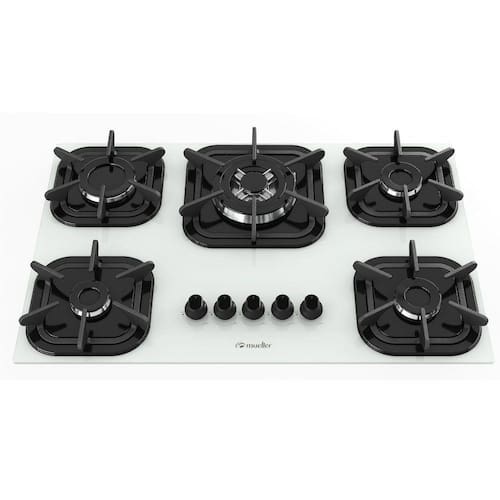imagem-Cooktop Mueller 5 Bocas Tripla Chama - Bivolt