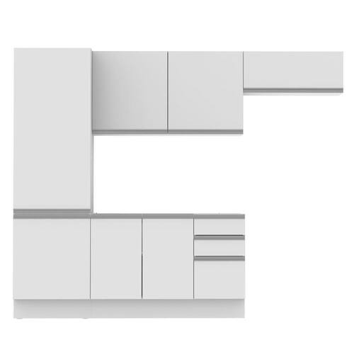 Cozinha Acordes Glamy Branco 100% MDF Armário Balcão Madesa Menor preço em Cozinha Acordes Glamy Branco 100% MDF Armário Balcão Madesa