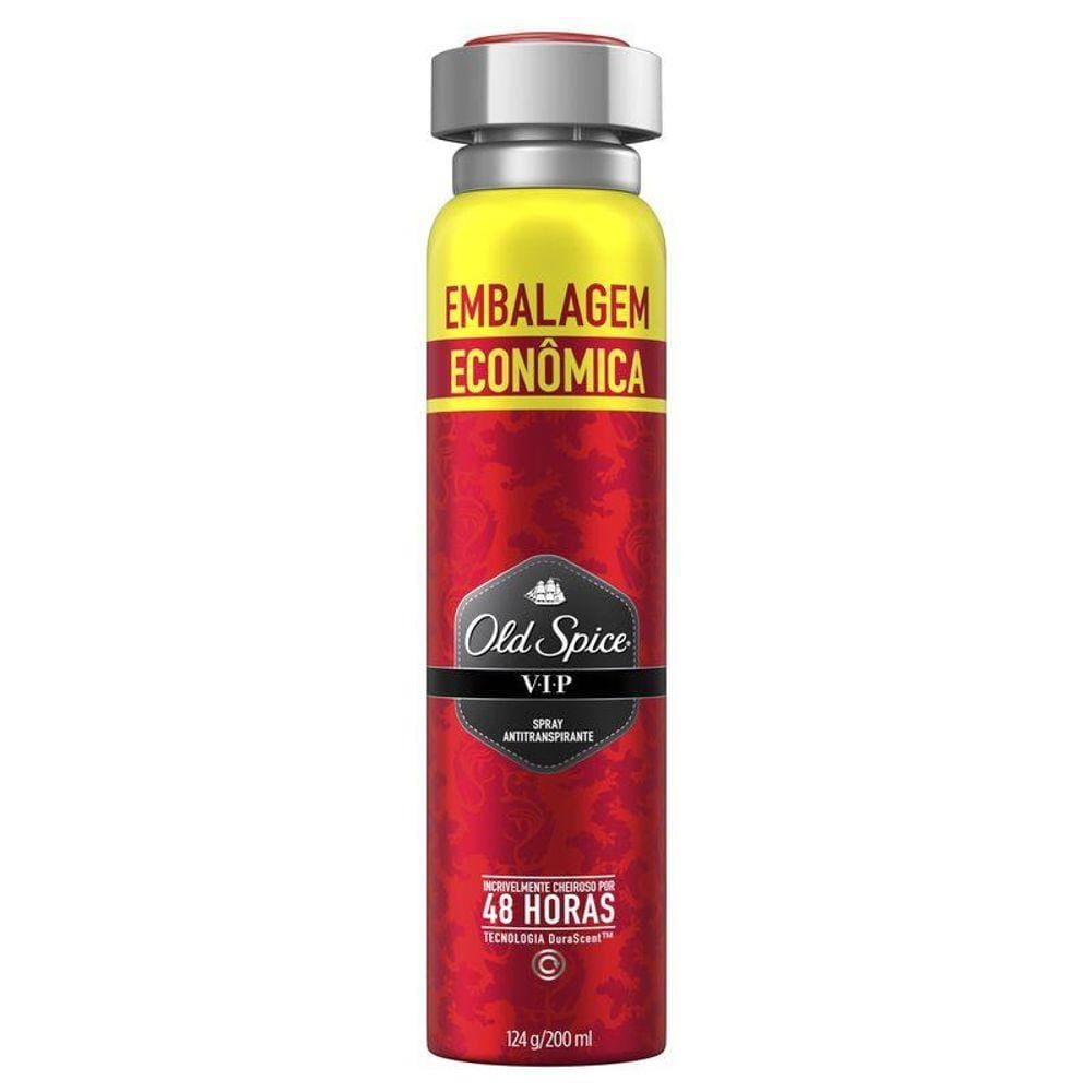 Desodorante Spray Antitranspirante Old Spice Vip 124g