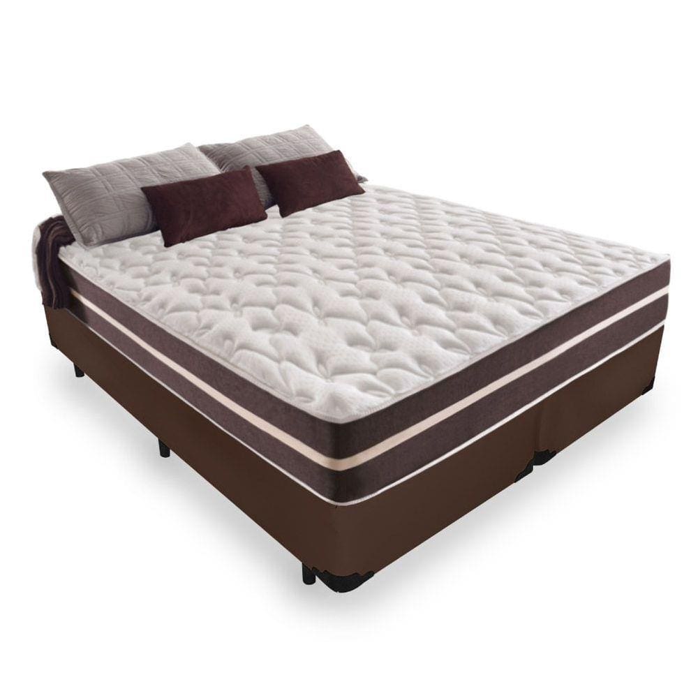 Cama Box King + Colchão De Molas - Anjos - Classic Superlastic 193cm